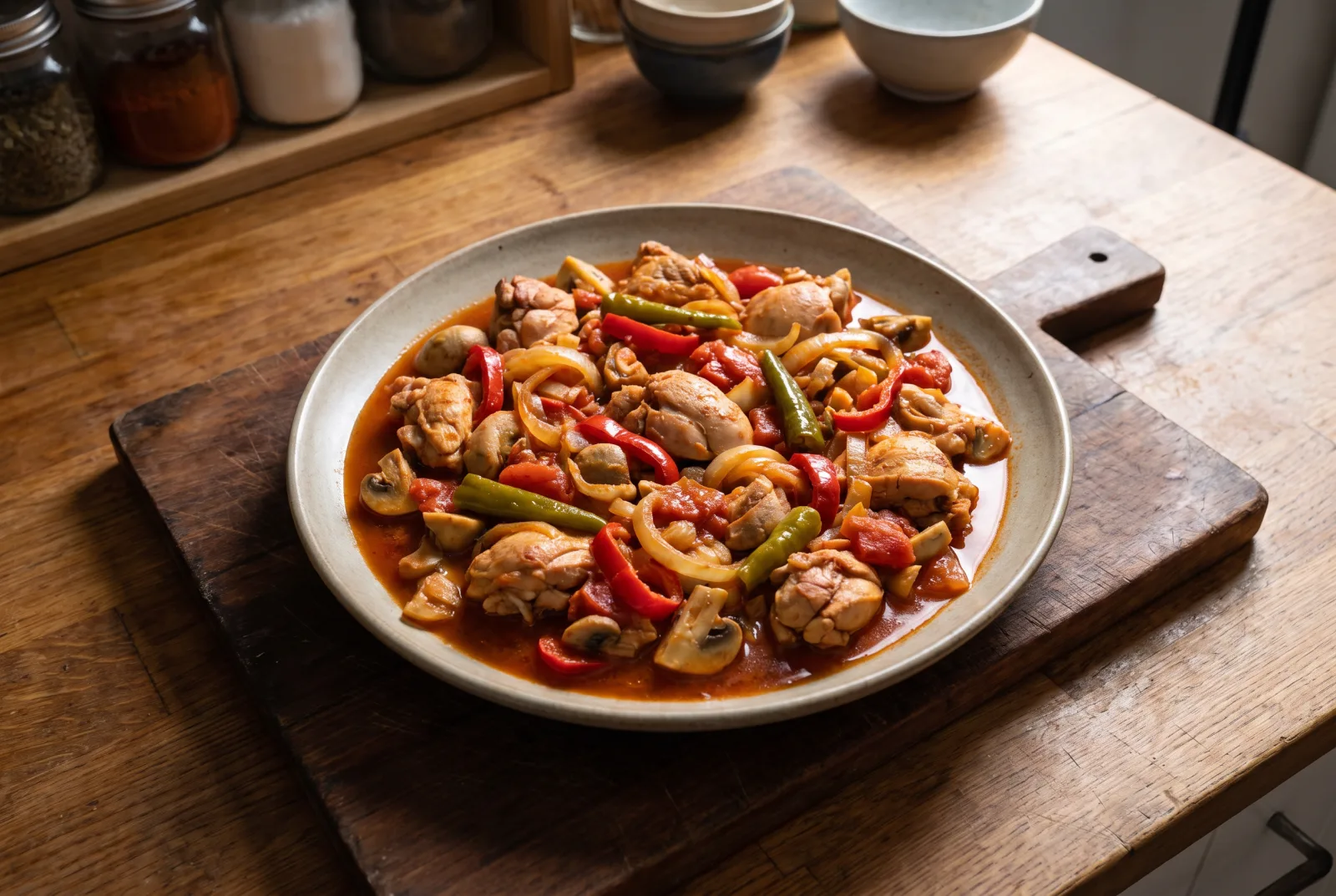 Sebzeli Tavuk Sote — Easy pan-cooked chicken with vegetables