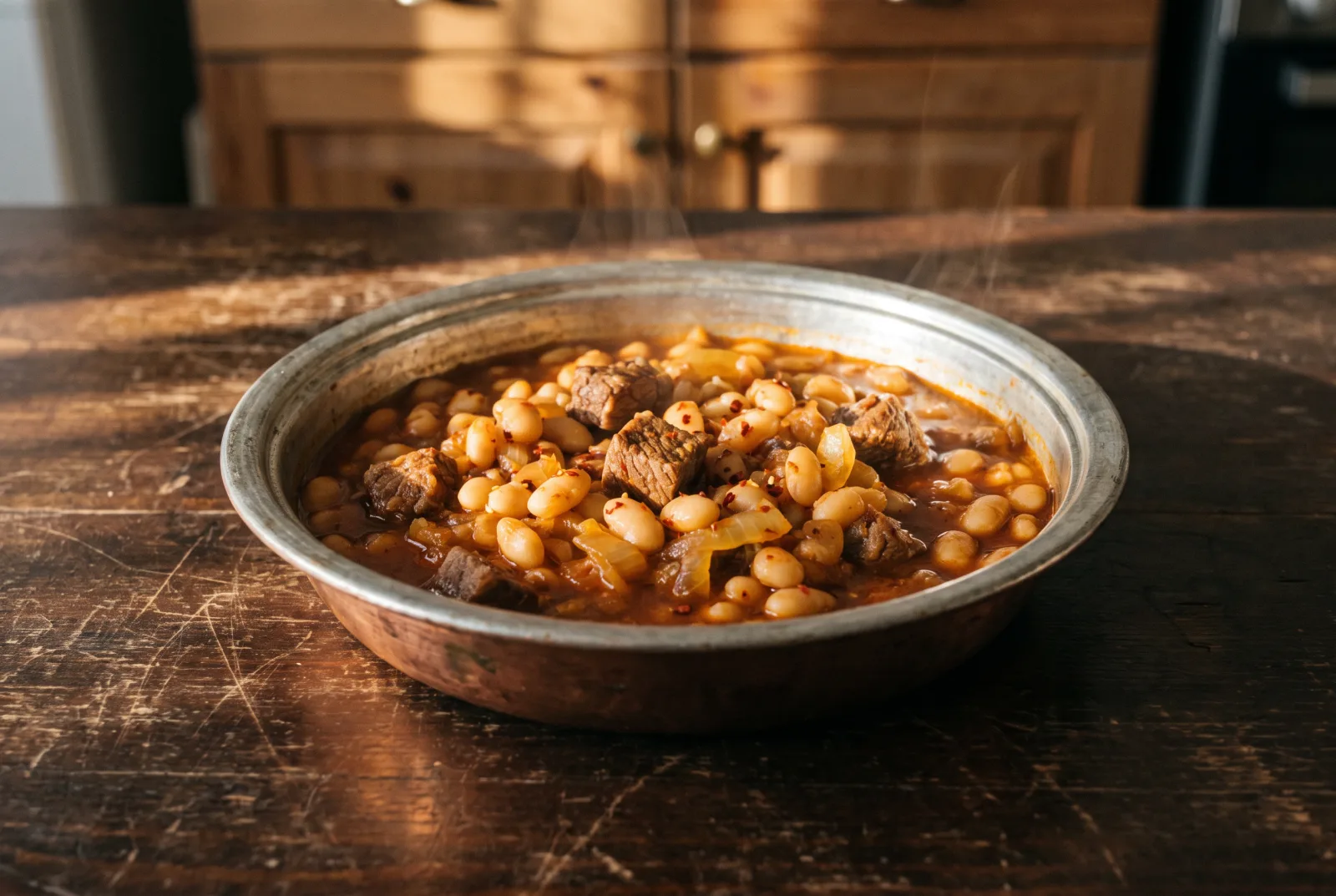 Etli Kuru Fasulye | Traditional Homemade Turkish White Bean Stew with Meat