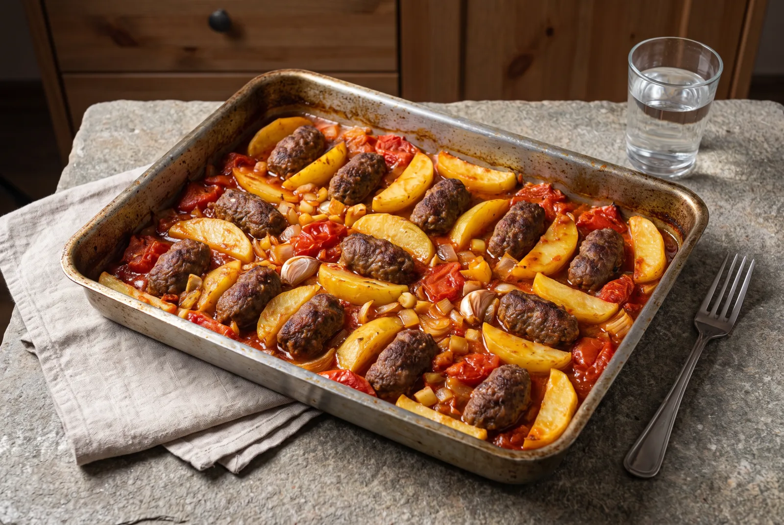 İzmir Köfte | Classic Baked Meatballs with Potatoes