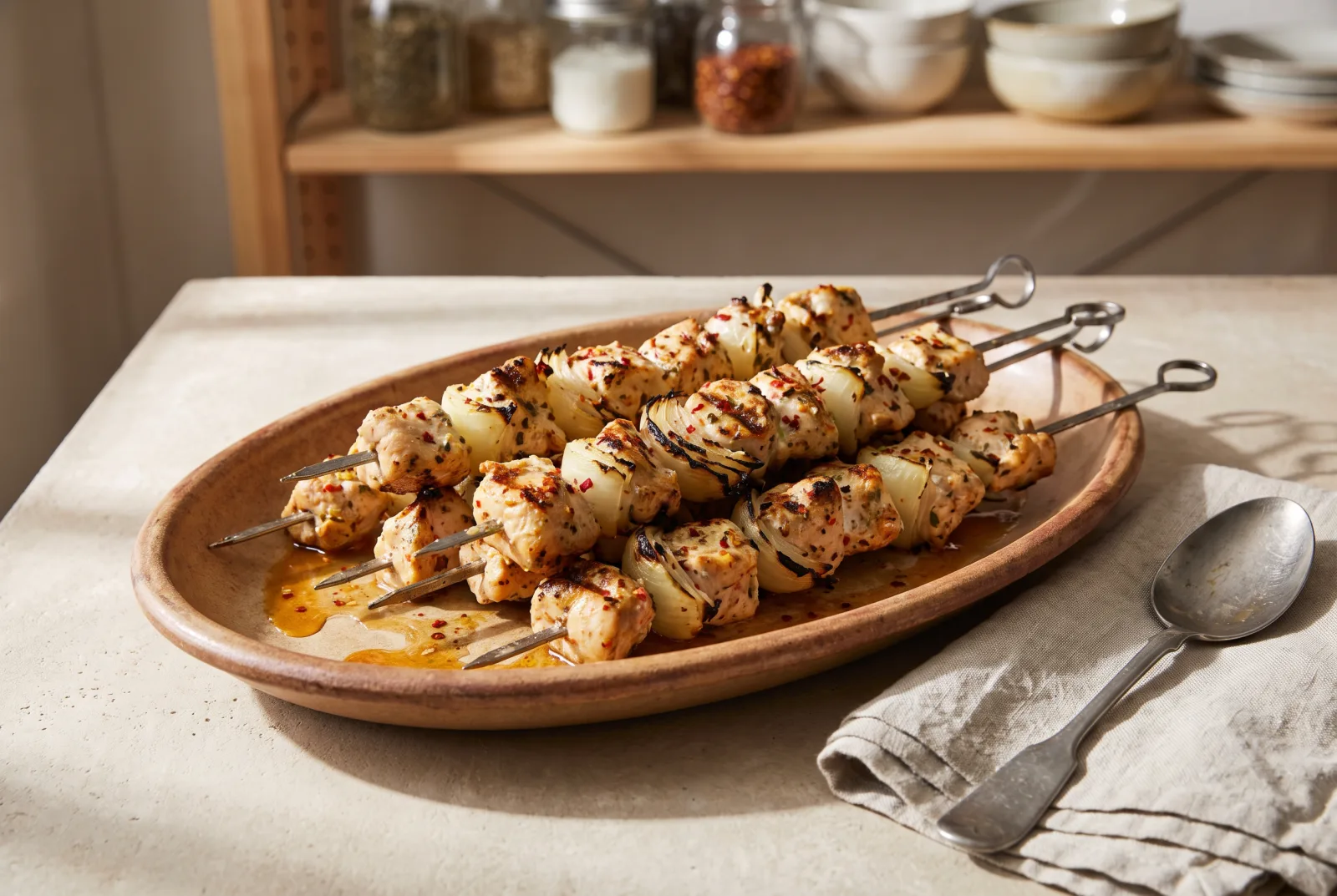 Chicken Skewers with Yogurt Marinade