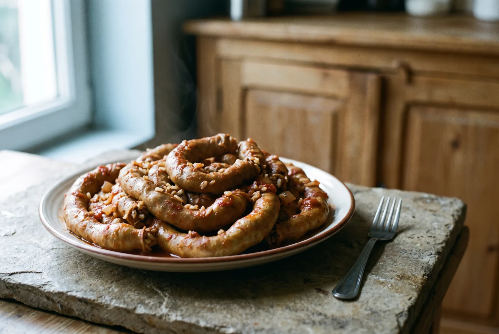 Mumbar Dolması (Turkish Stuffed Lamb Intestine with Spiced Rice)