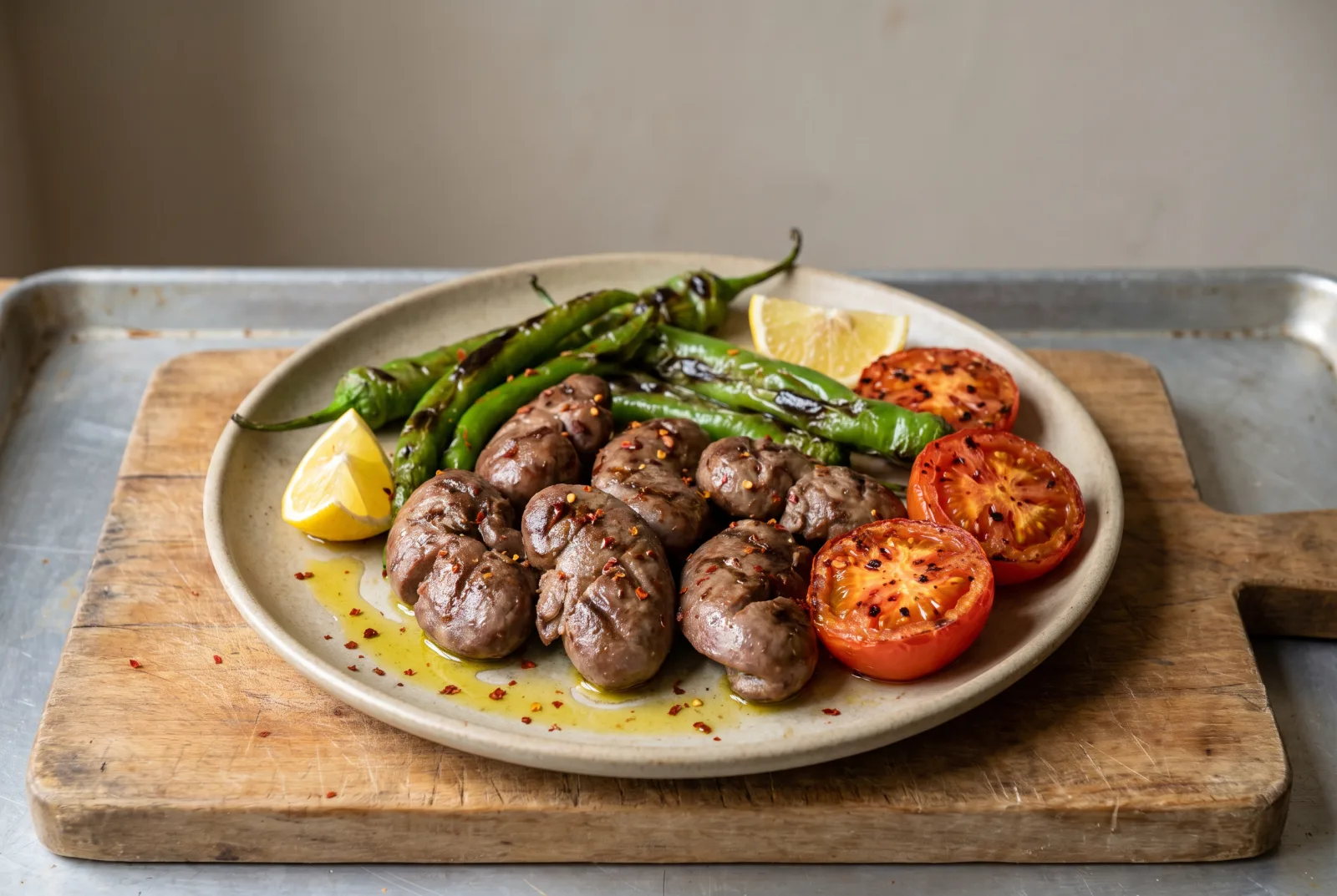 Spiced Grilled Lamb Kidneys