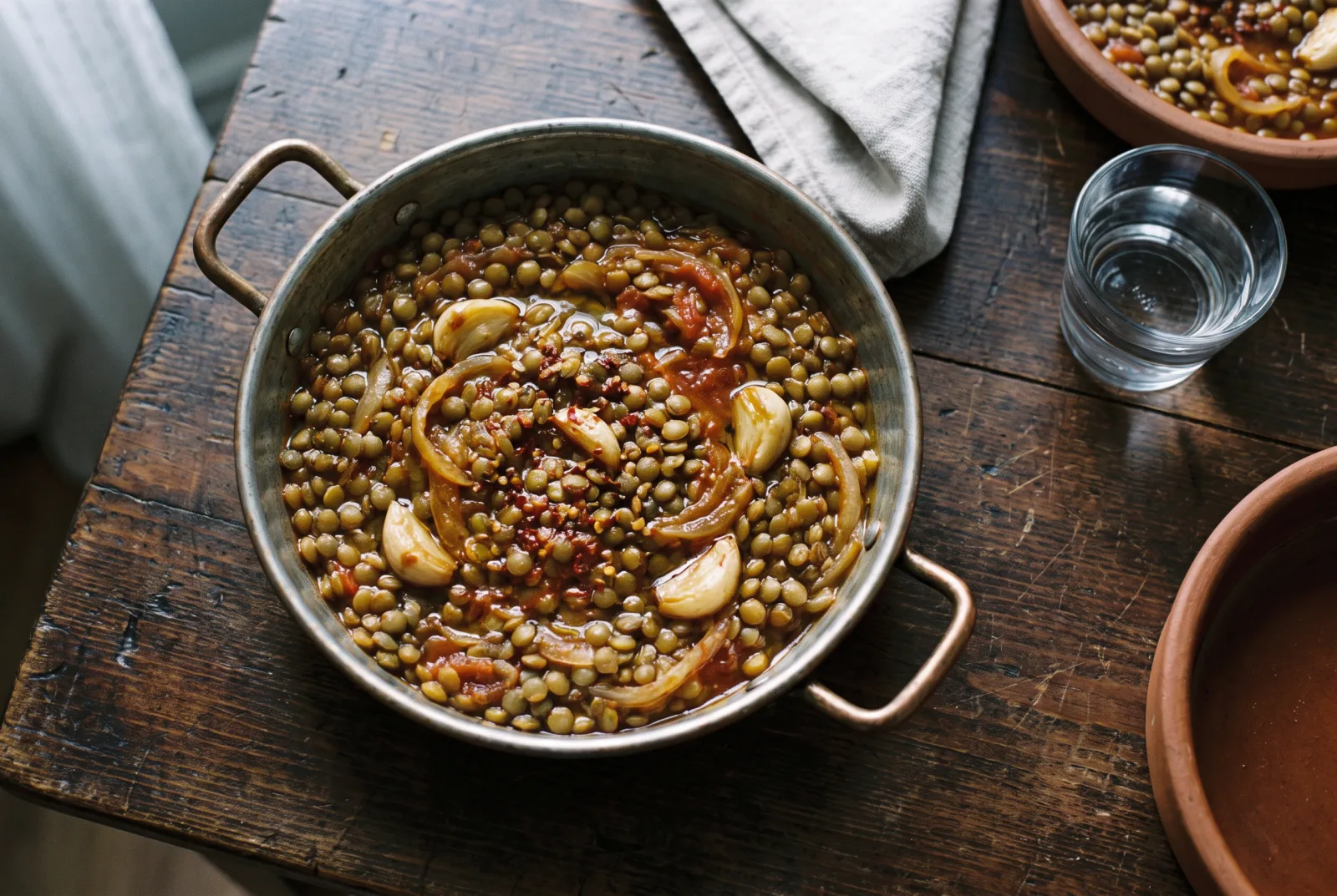 Meatless Green Lentil Stew with Cumin
