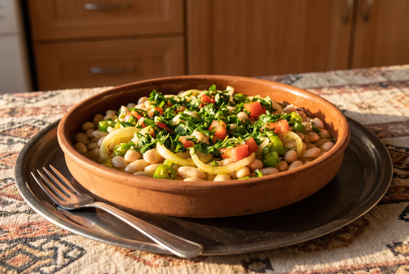 Piyaz (Turkish Bean Salad with Sumac)