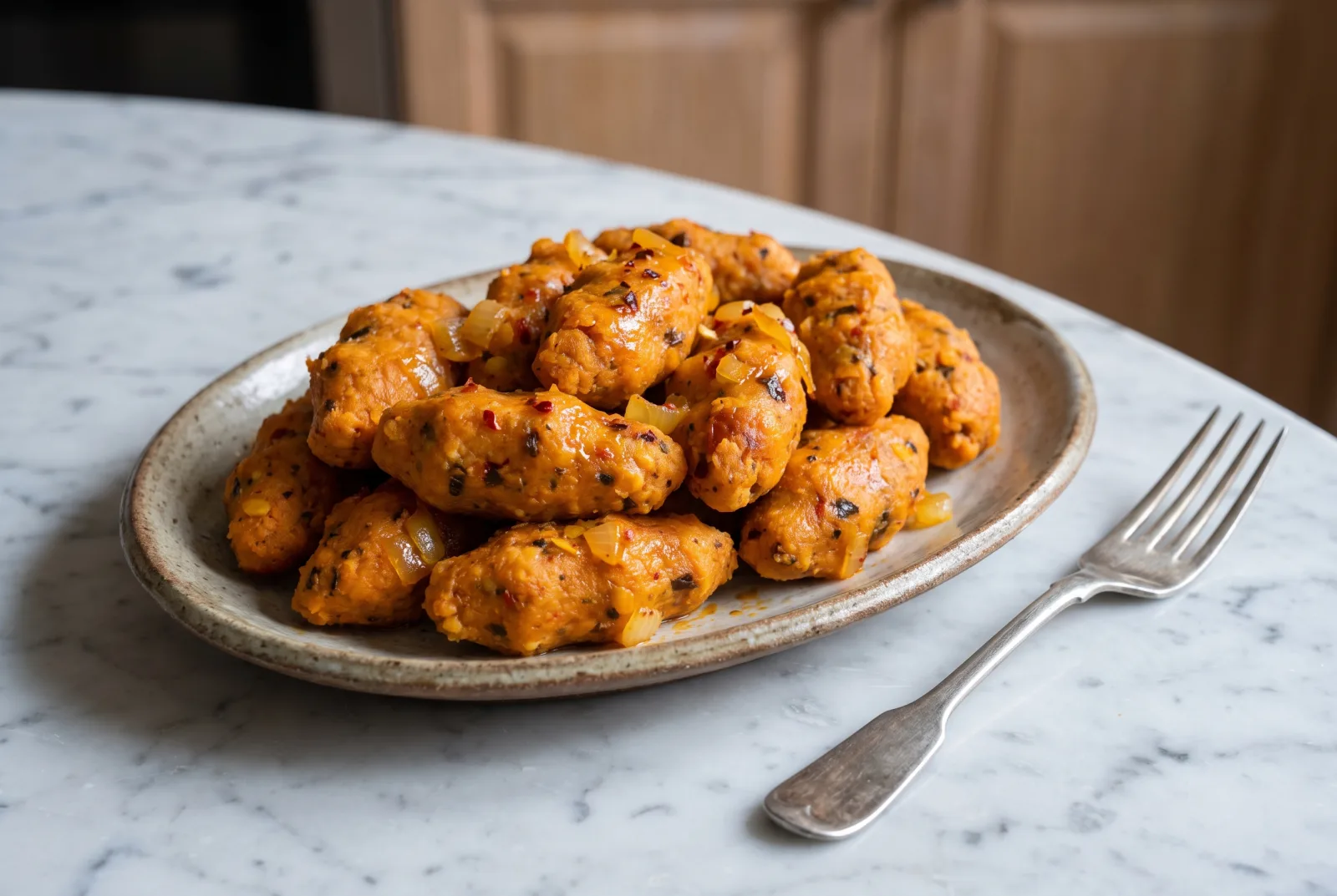 Mercimek Köftesi (Meatless Red Lentil and Bulgur Patties)