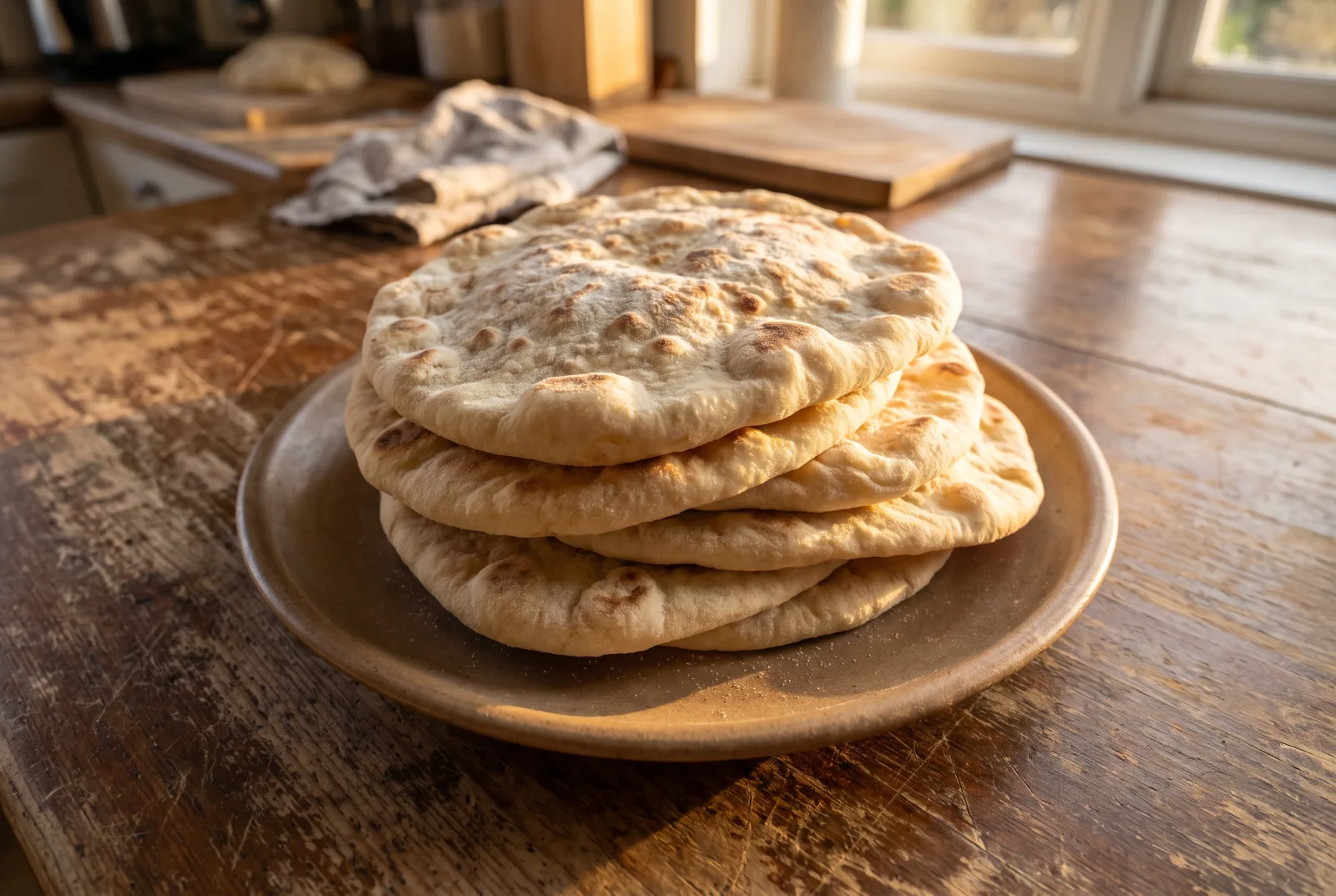 Bazlama (Soft Turkish Skillet Bread)