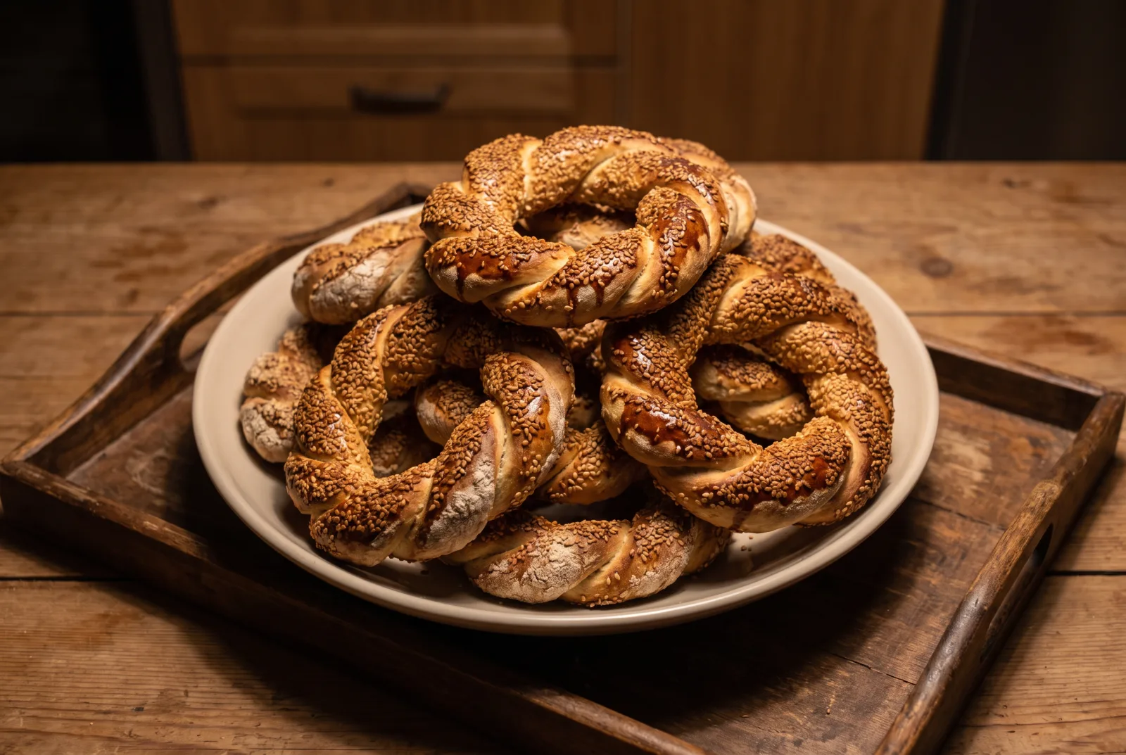 Simit (Turkish Sesame Bread Rings)