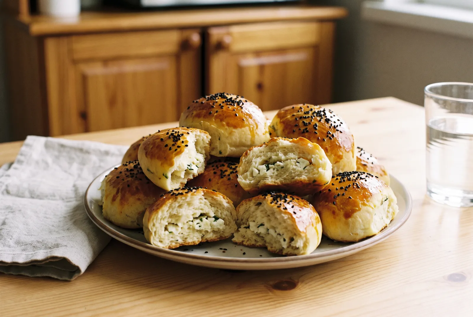 Cheese Poğaça (Turkish Buns) | Soft Breakfast Rolls
