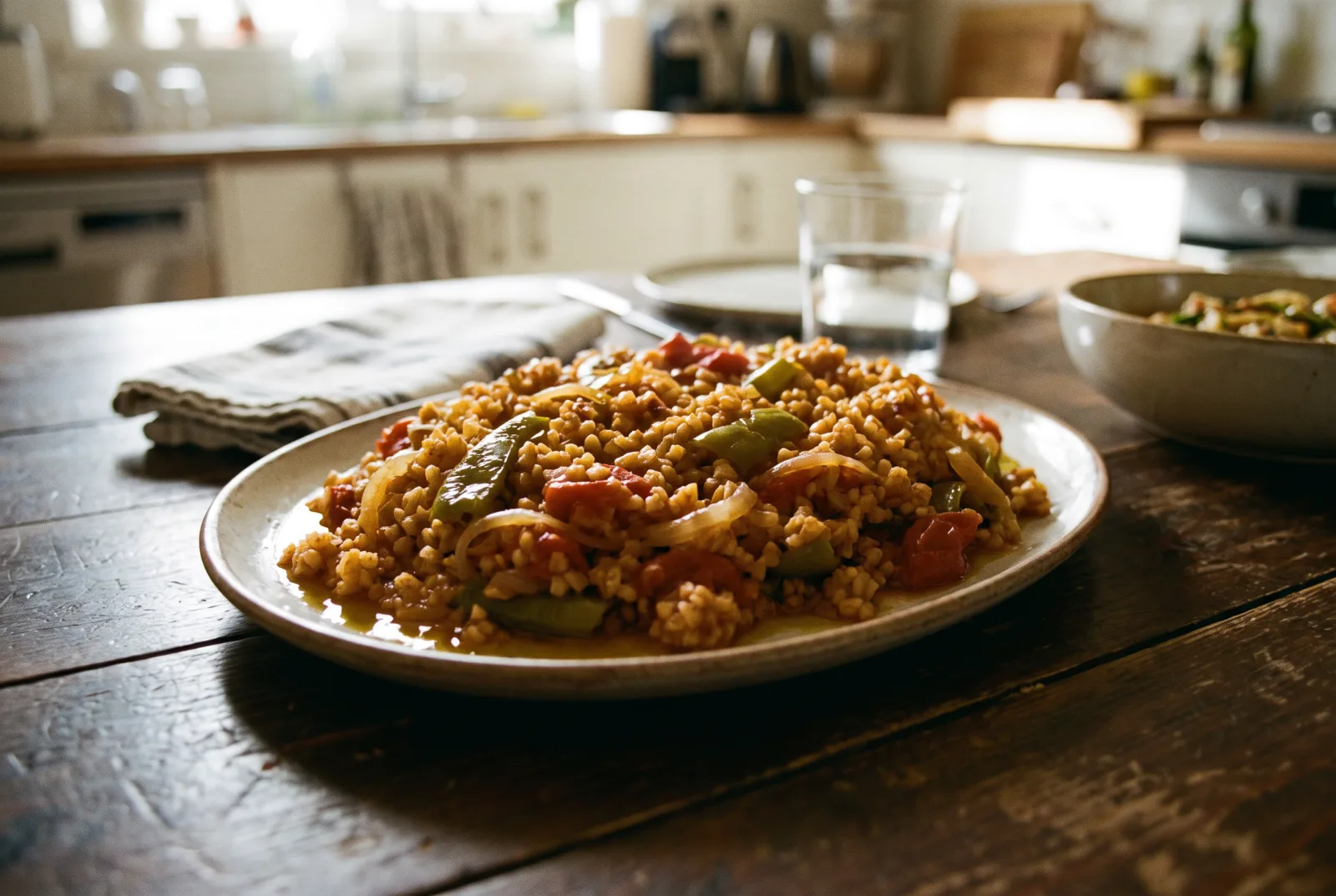 Tomato Bulgur Pilaf