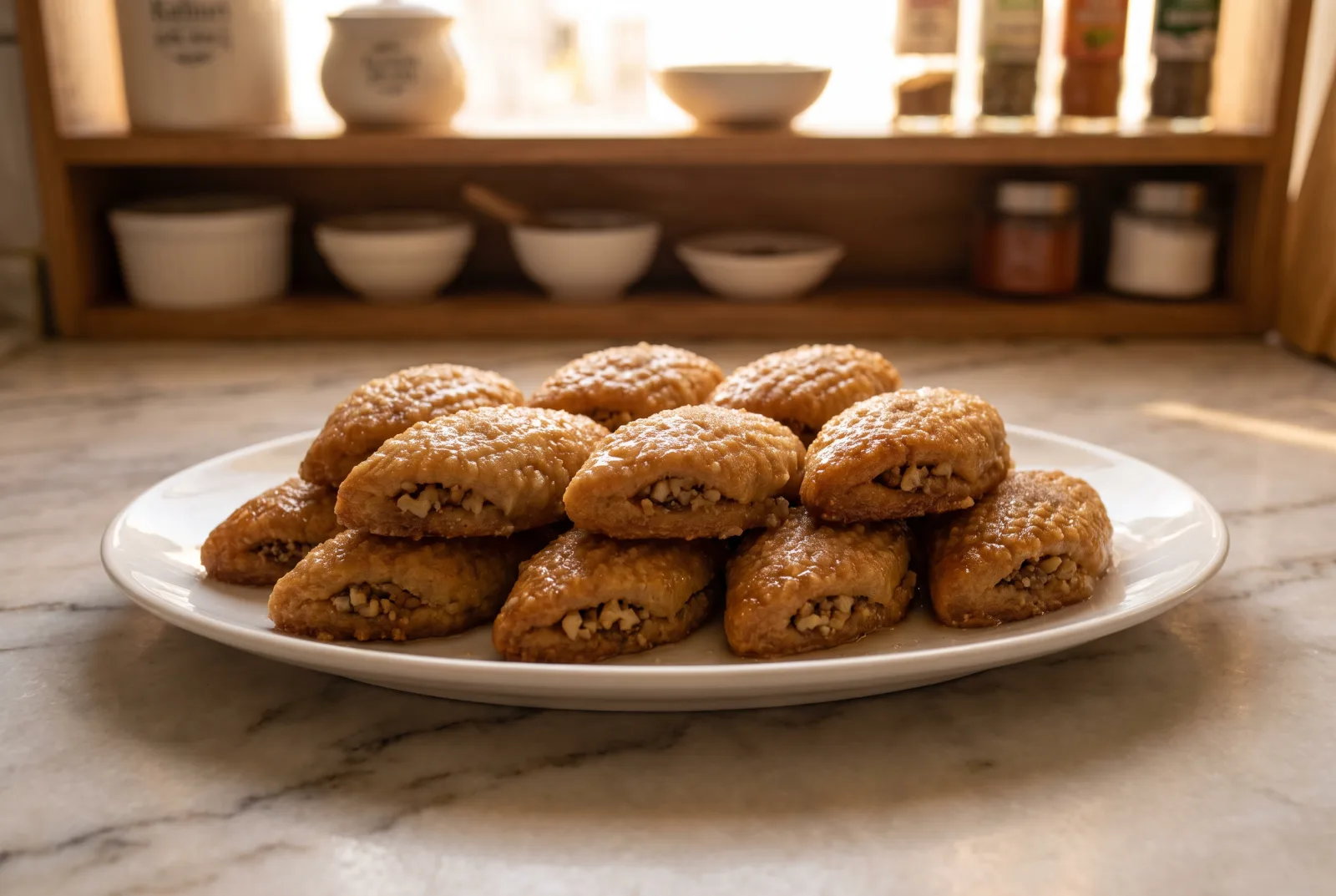 Kalburabastı | Traditional Walnut Syrup Cookies