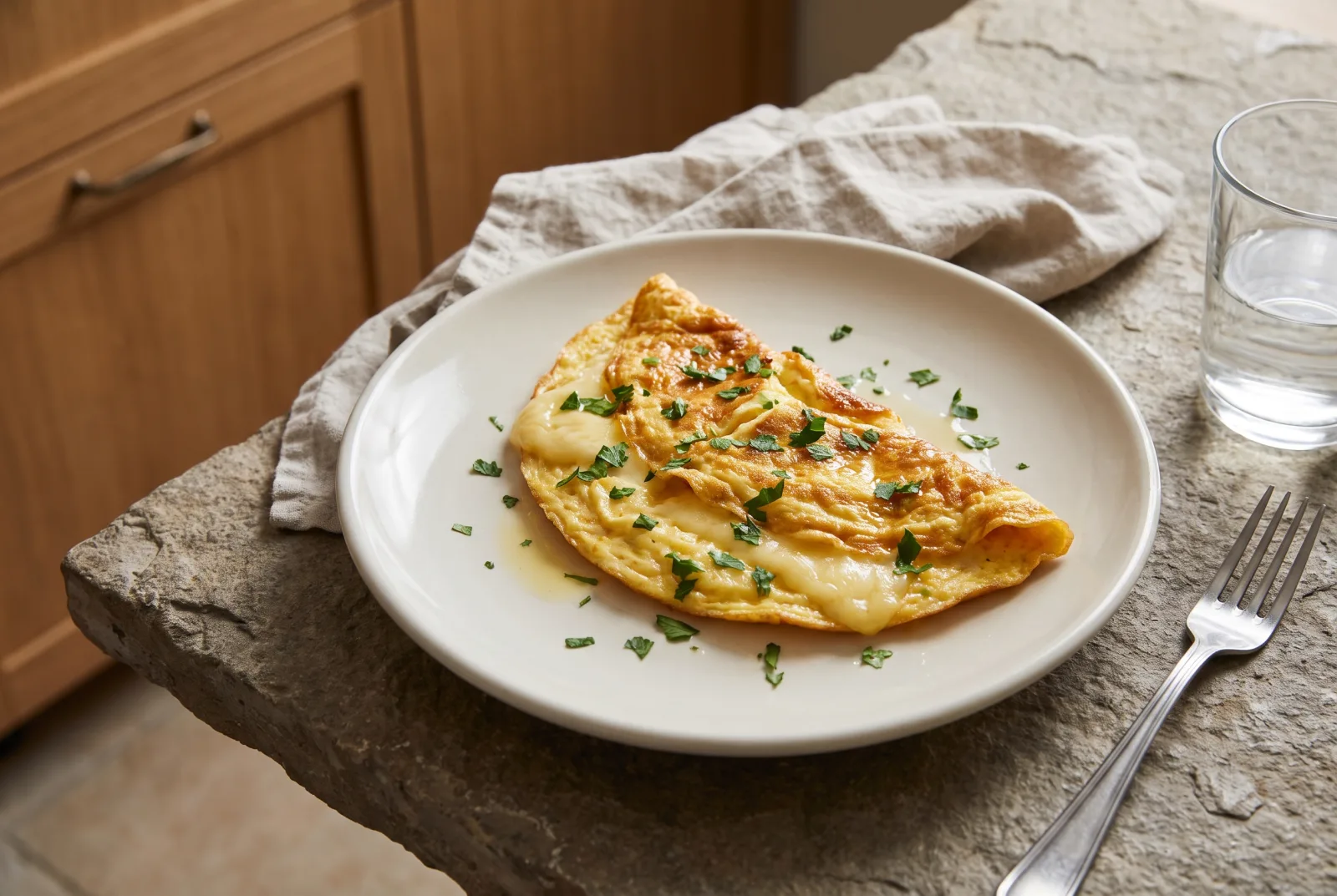Fluffy, Soft Cheese Omelet