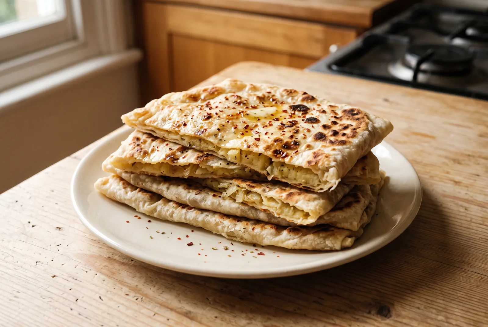 Potato Gözleme — Turkish Griddle Flatbread