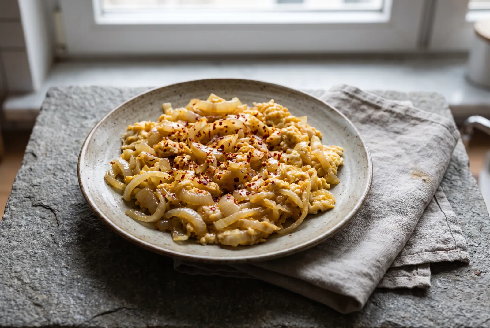 Turkish Onion and Eggs | Skillet-Browned