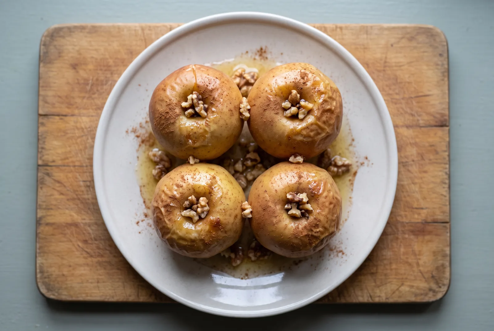 Oven-Baked Cinnamon Apples | Walnut-Stuffed Apples