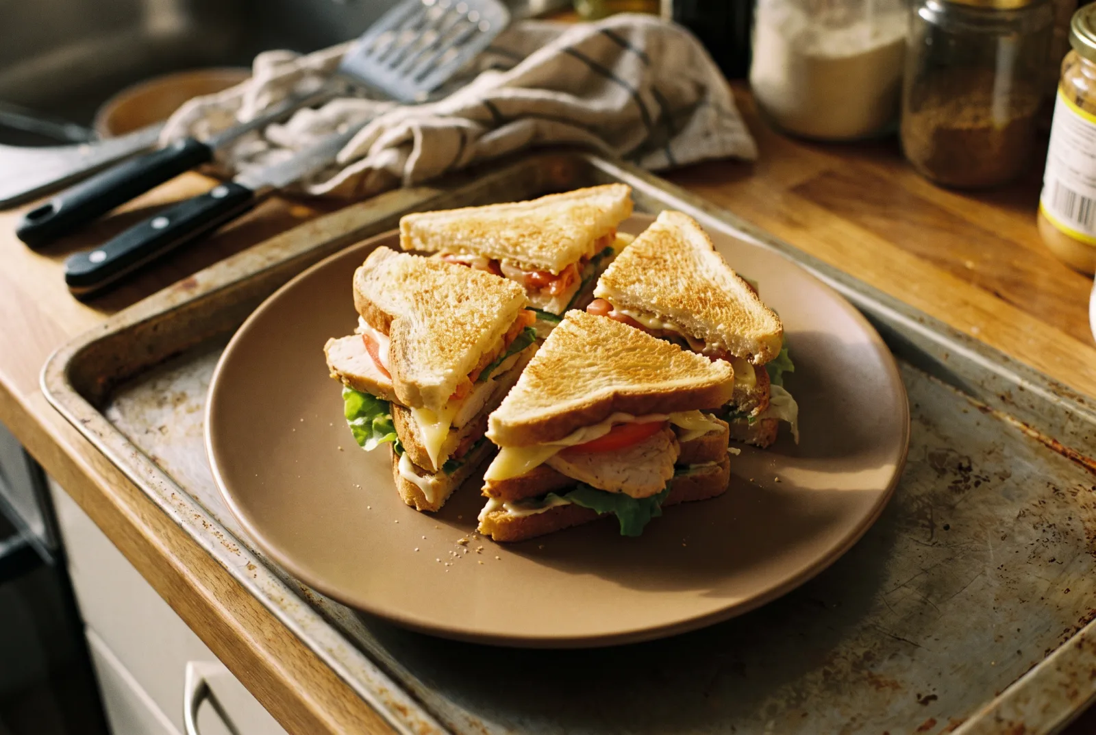 Club Sandwich | Layered Chicken Sandwich