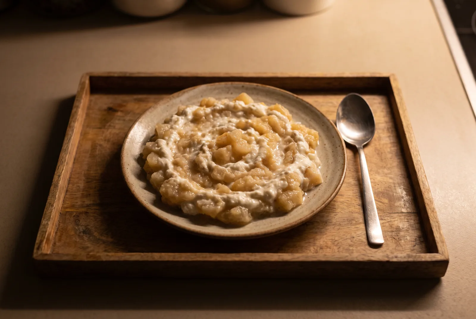 Yogurt and Pear Mash | For Babies 8 Months and Older