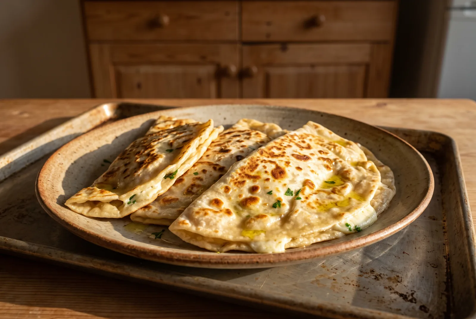 Gözleme | Homemade Turkish Cheese-Filled Flatbread for Kids