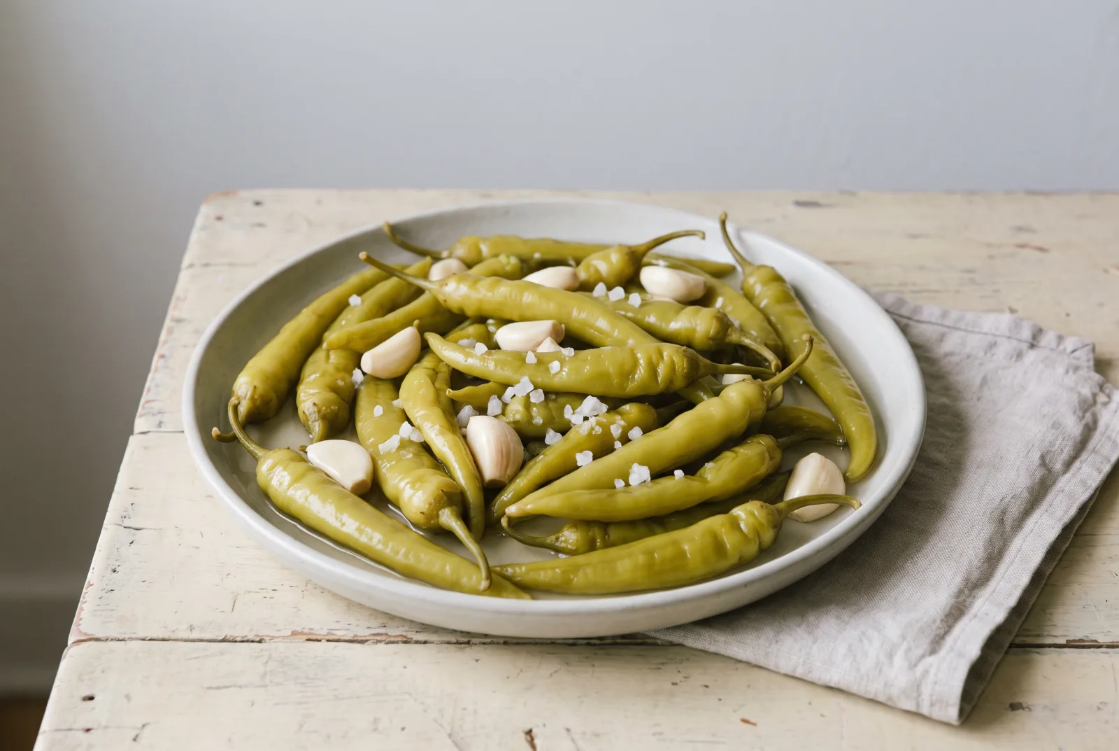Pickled Peppers | Vinegar Pickles with Long Green Peppers