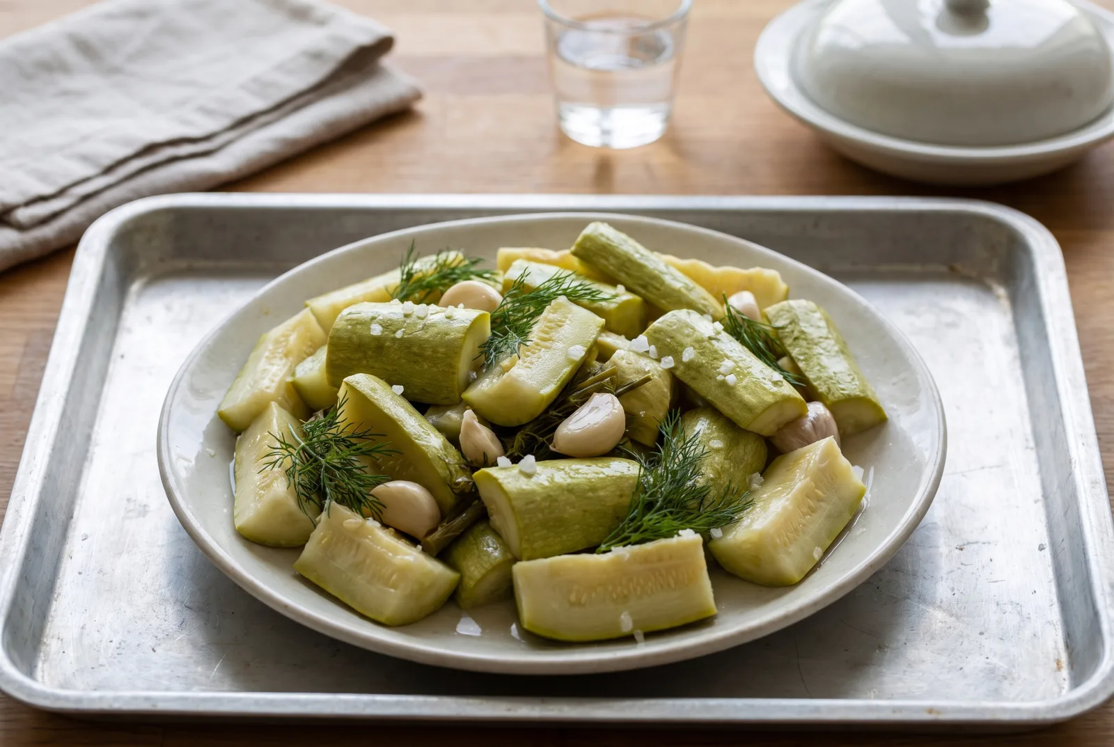 Pickled Zucchini | Vinegar-Pickled Summer Zucchini
