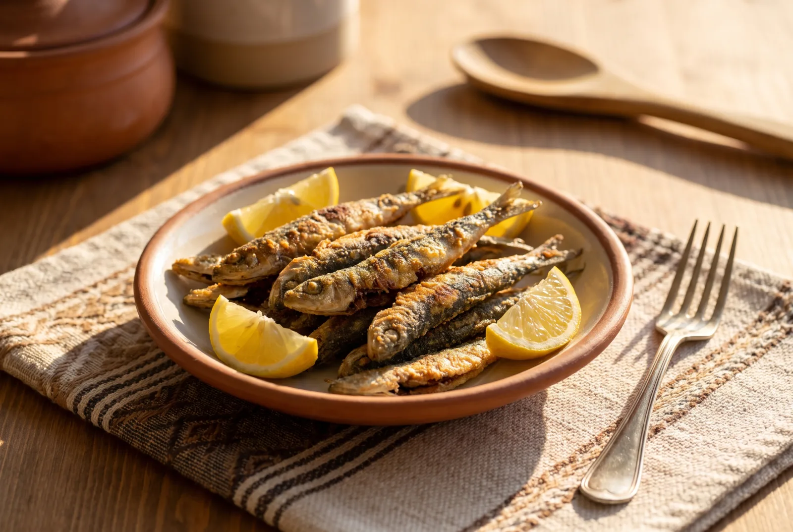 Hamsi Tava | Crisp Cornmeal-Coated Anchovies