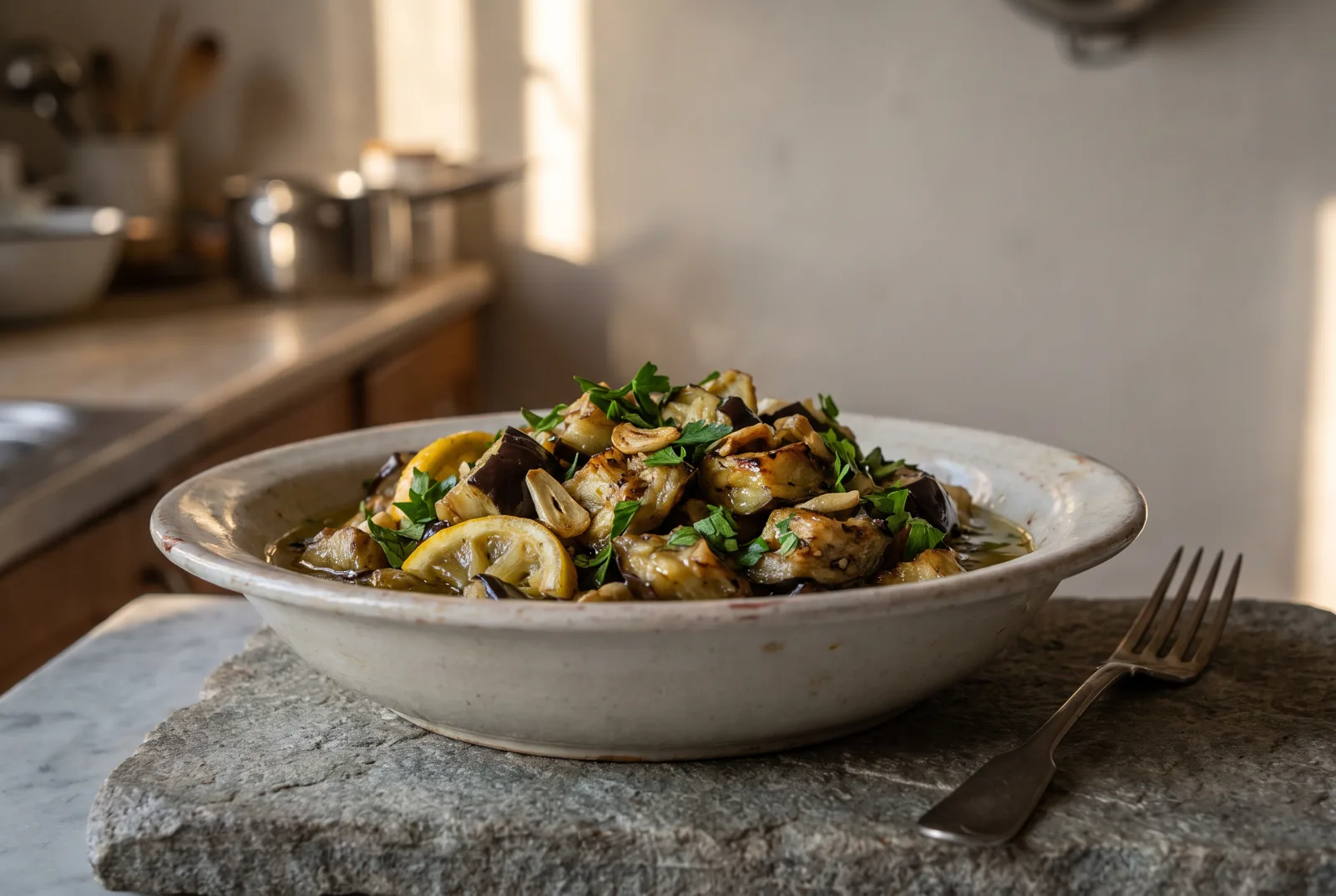 Roasted Eggplant Salad | Olive Oil Meze
