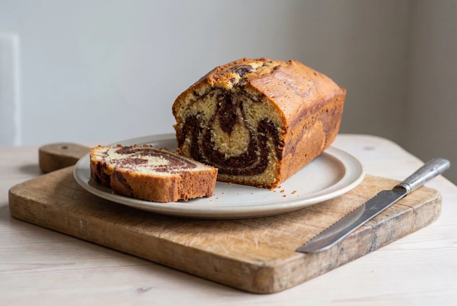 Marble Cake | Classic Chocolate and Vanilla Swirl