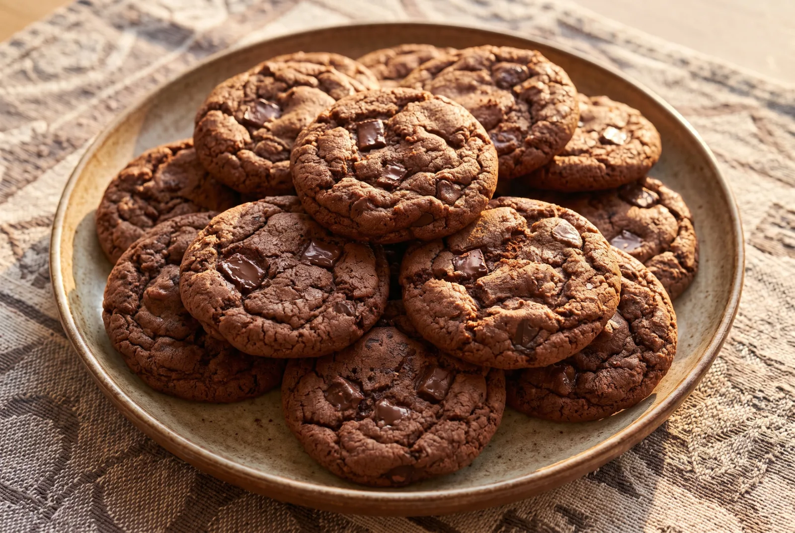 Double Chocolate Chip Cookies | Soft and Chewy