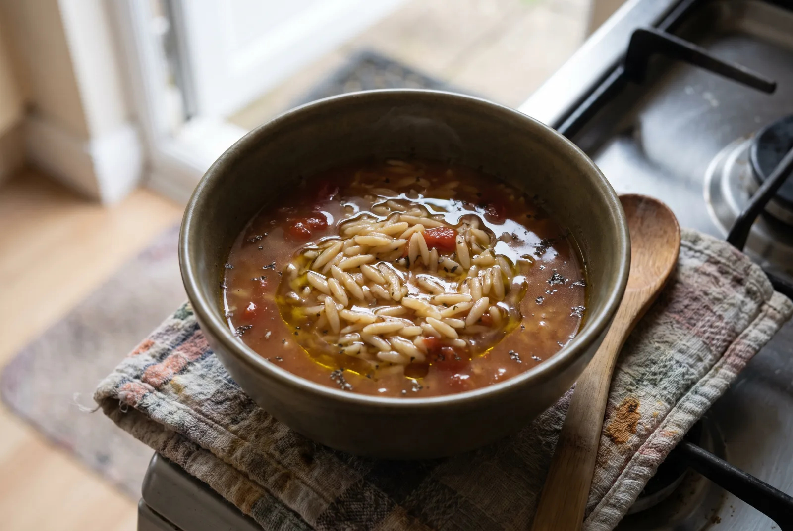 Tomato Orzo Soup | Simple Barley-Shaped Pasta Soup