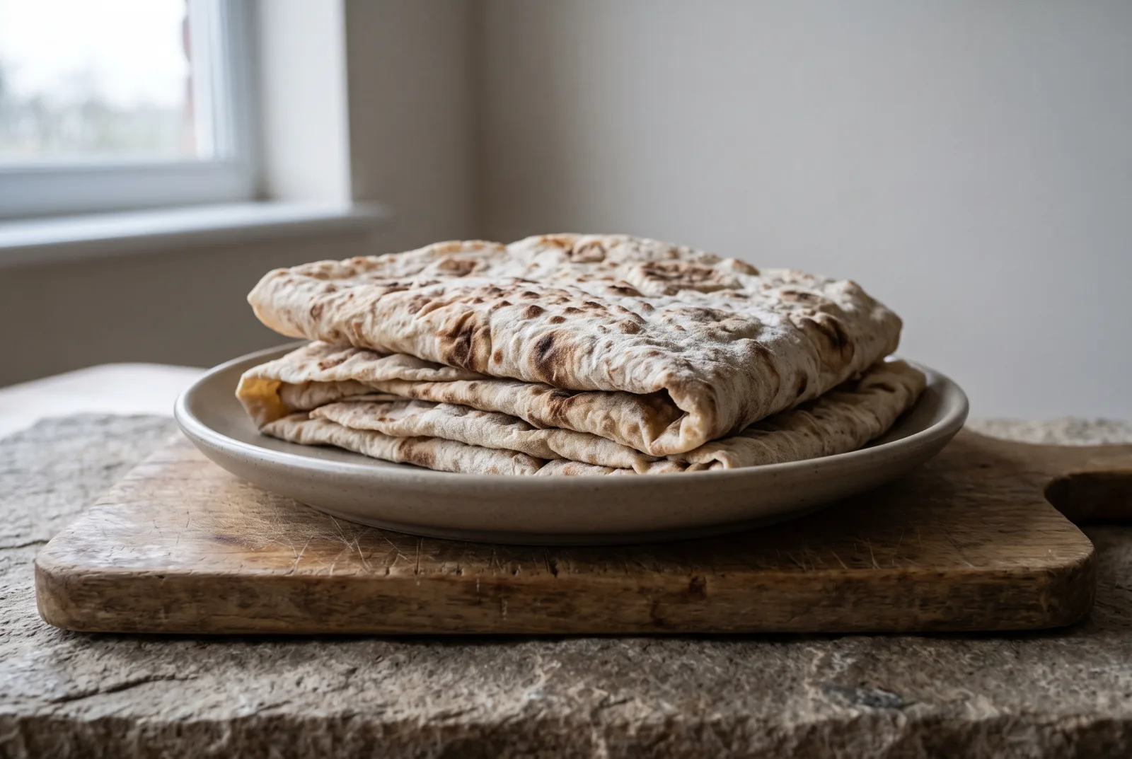 Homemade Lavash — Thin Skillet Flatbread