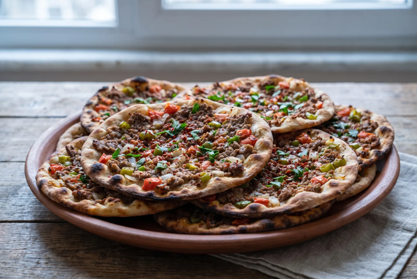 Konya Etli Ekmek (Turkish Flatbread with Ground Beef)