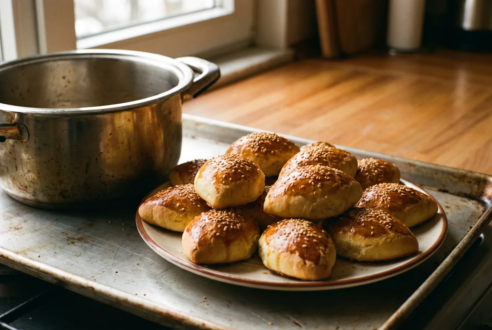 Sodalı Poğaça (Soda Water Savory Buns) | Simple, Budget-Friendly Breakfast Pastries