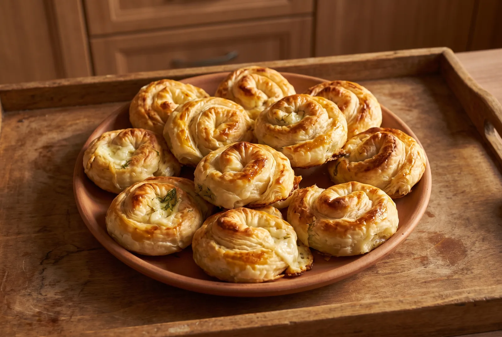 Rose-Shaped Cheese Phyllo Pastries