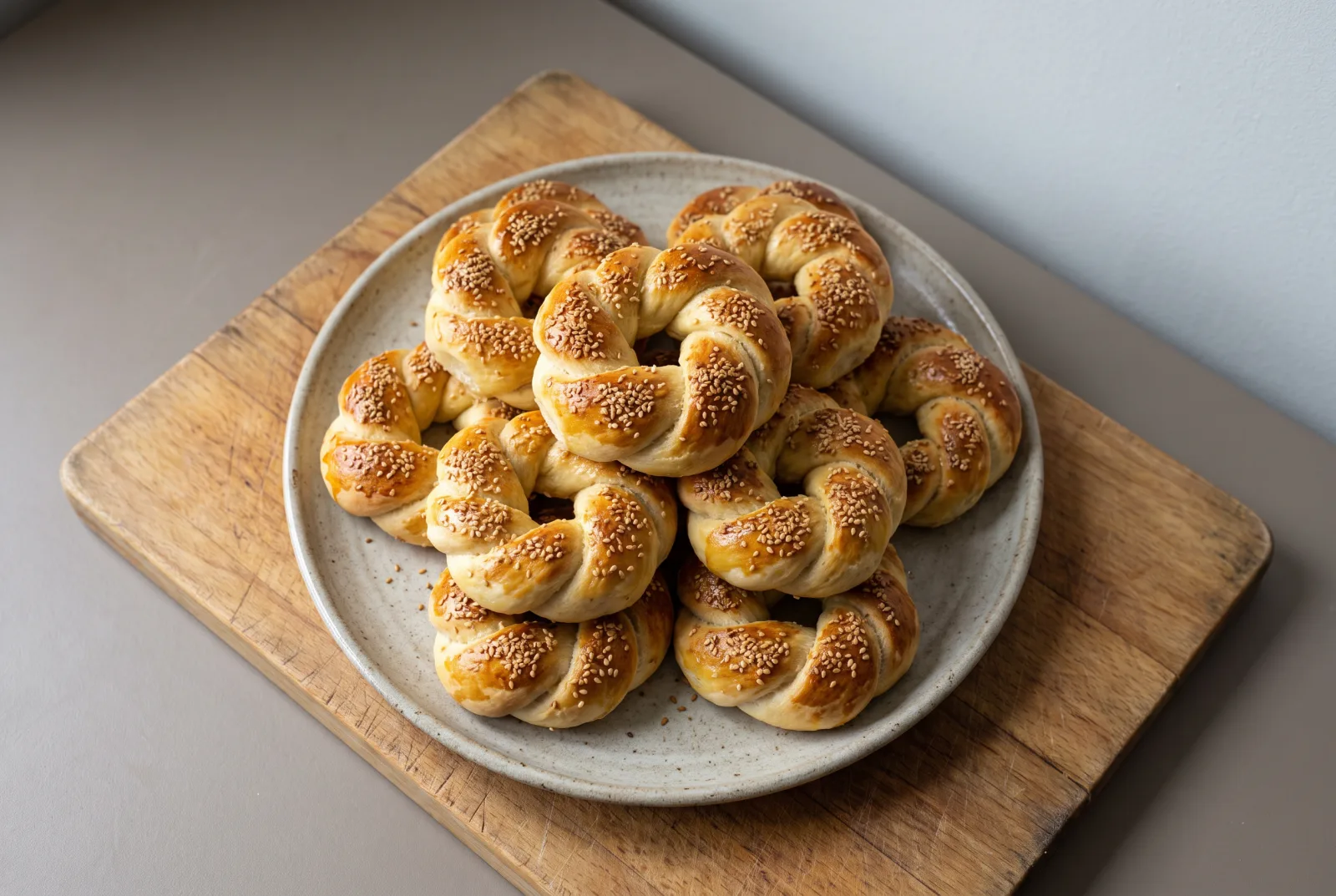 Açma | Soft Turkish Sesame Breakfast Buns