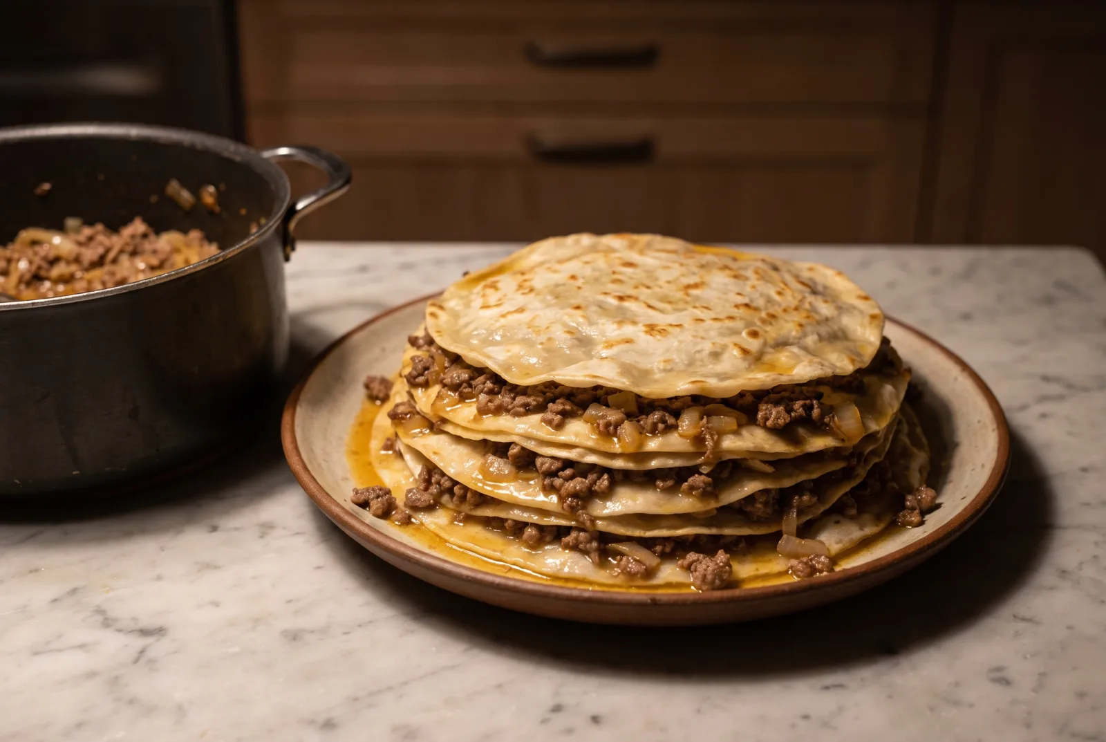 Yağlama (Kayseri-Style Ground Beef and Phyllo Layers)