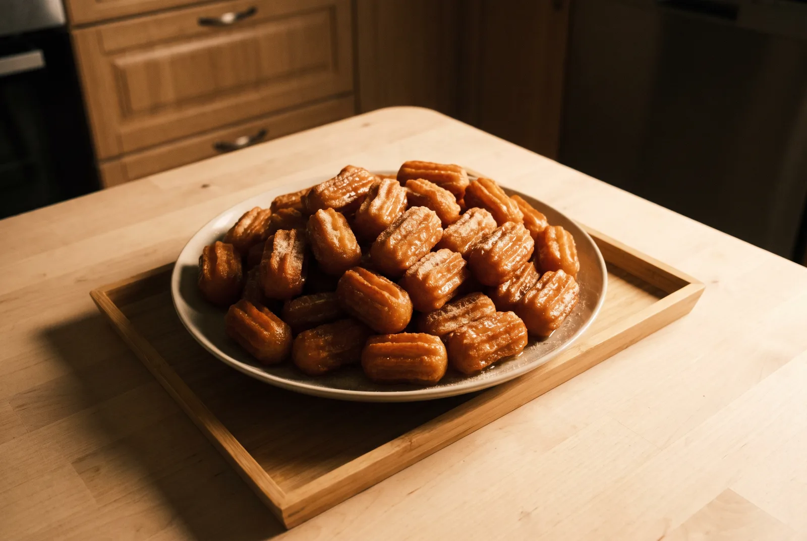 Tulumba | Crisp Syrup-Soaked Fried Choux-Style Dough
