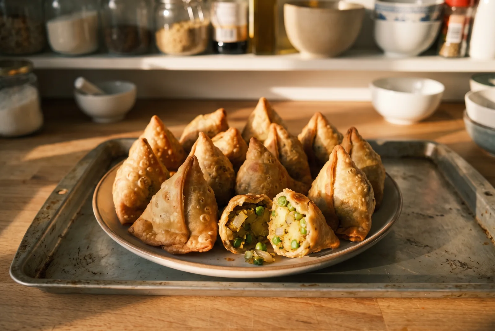 Samosa | Indian Fried Pastry with Spiced Potato Filling