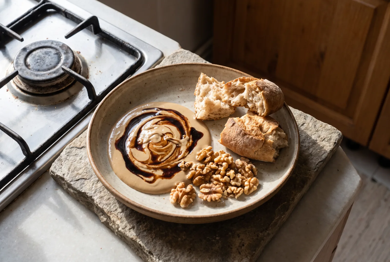 Tahini and Grape Molasses (Pekmez) | A Classic Breakfast Spread