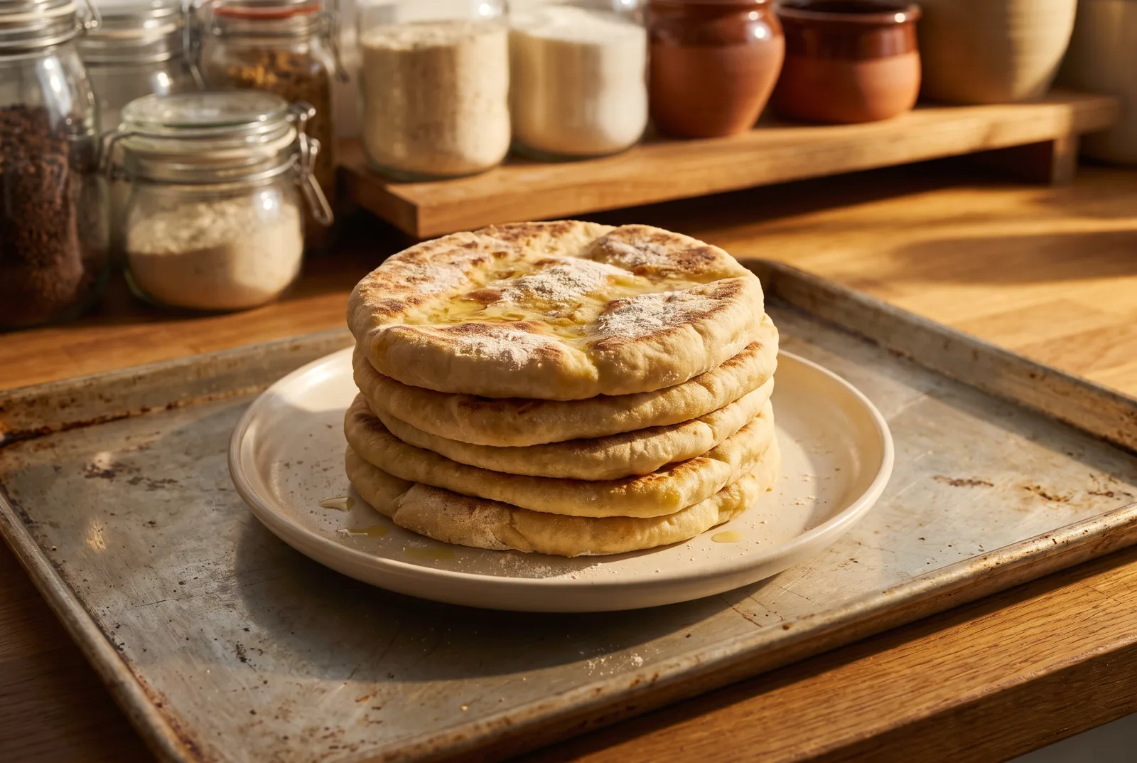 Bazlama | Soft Turkish Griddle Bread for Breakfast