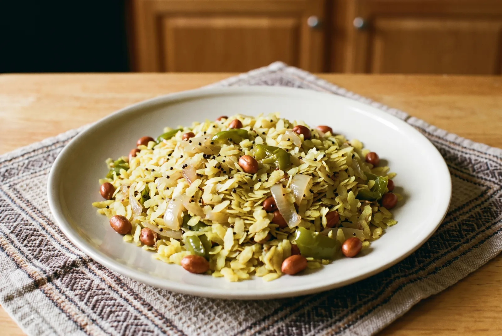 Poha | Indian-Style Flattened Rice Breakfast