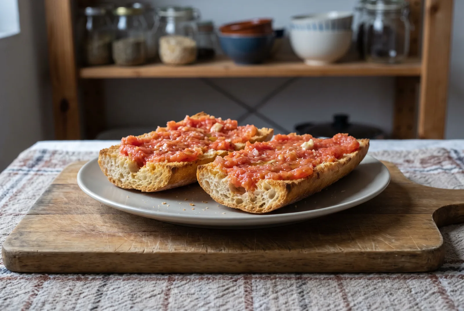 Pan con Tomate | Spanish-Style Toast with Tomato