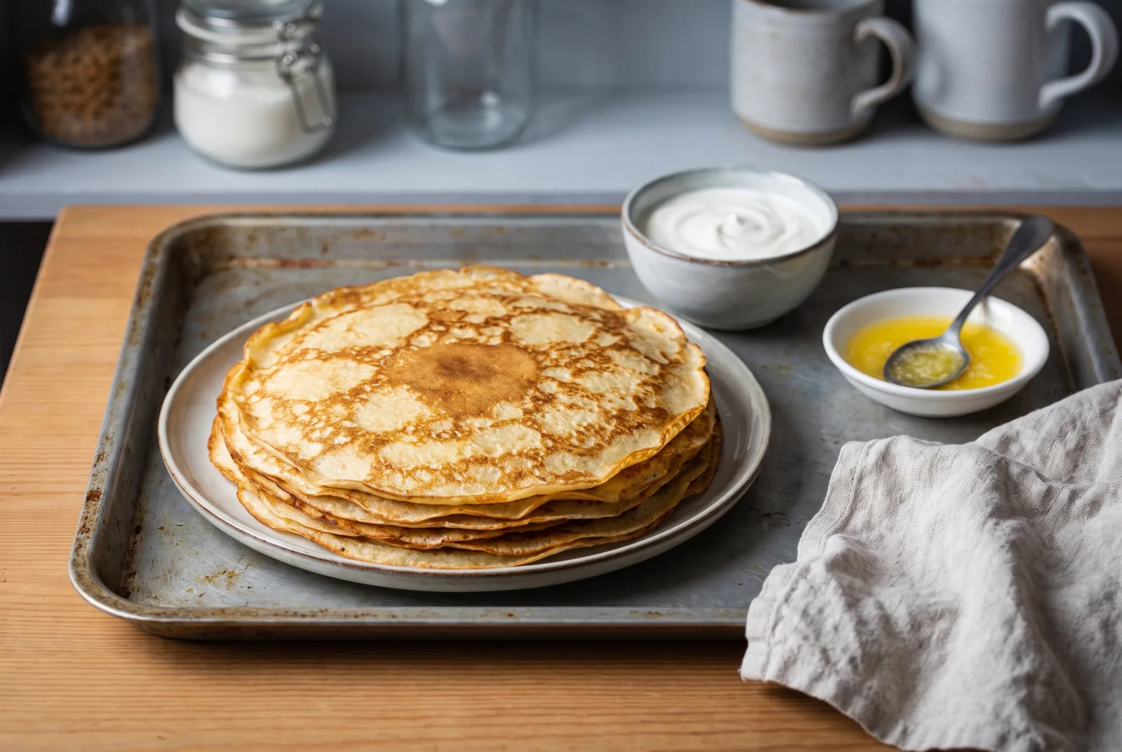 Blini | Russian-Style Thin Pancakes for Breakfast
