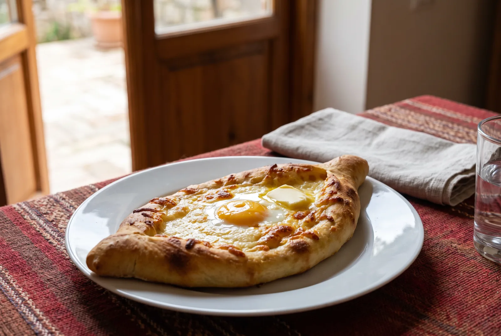 Khachapuri | Georgian Cheese Boat Bread