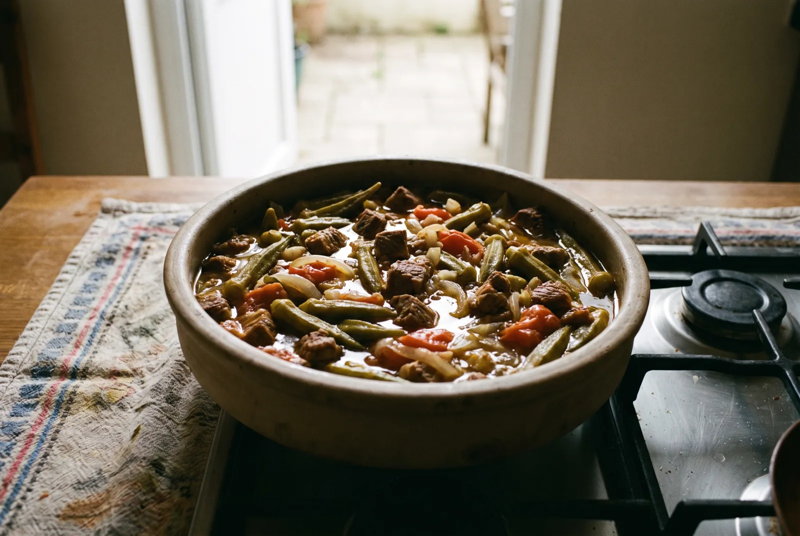 Beef and Okra Stew | Cubed Beef Yahni