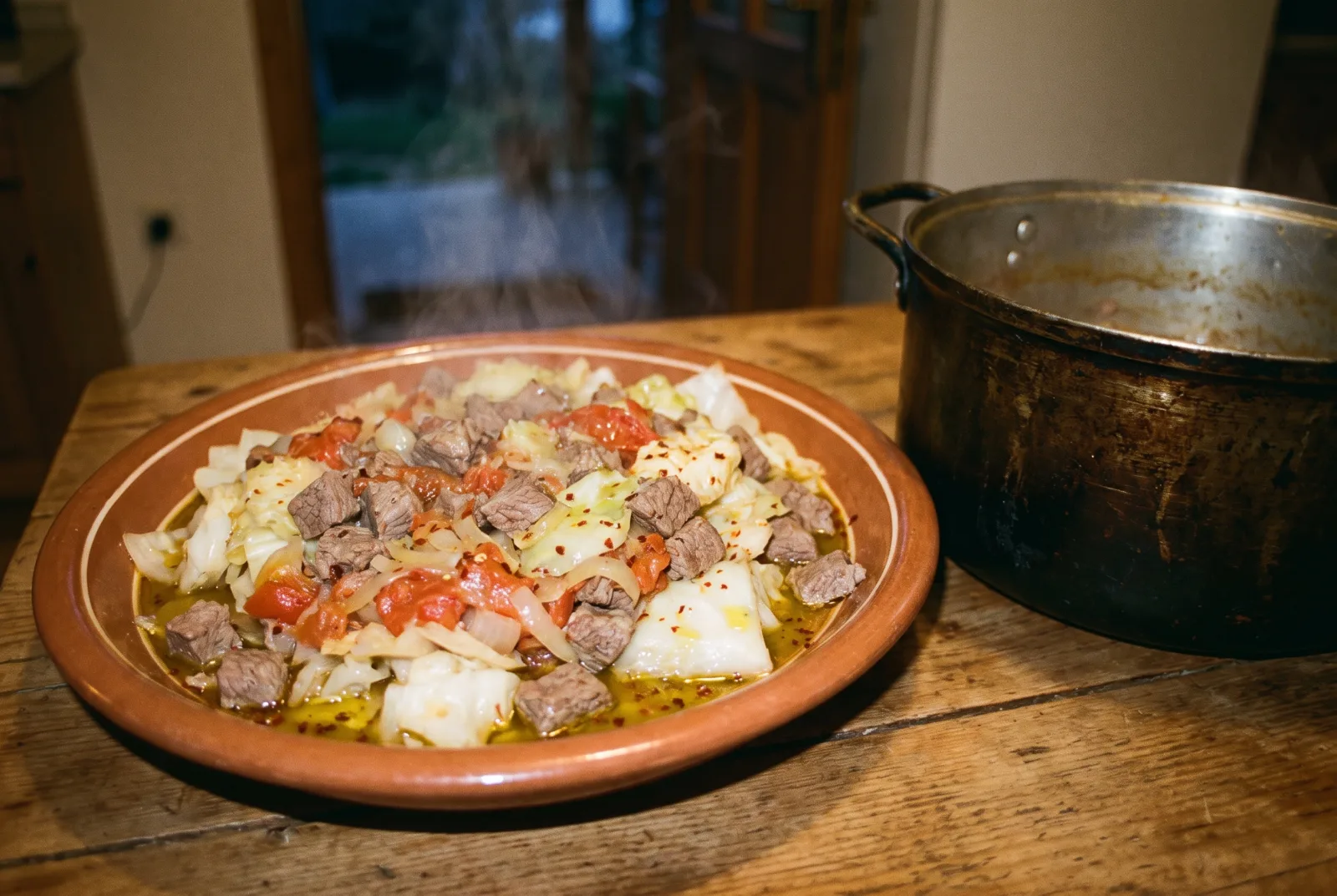 Beef Kapuska | Slow-Cooked Cabbage