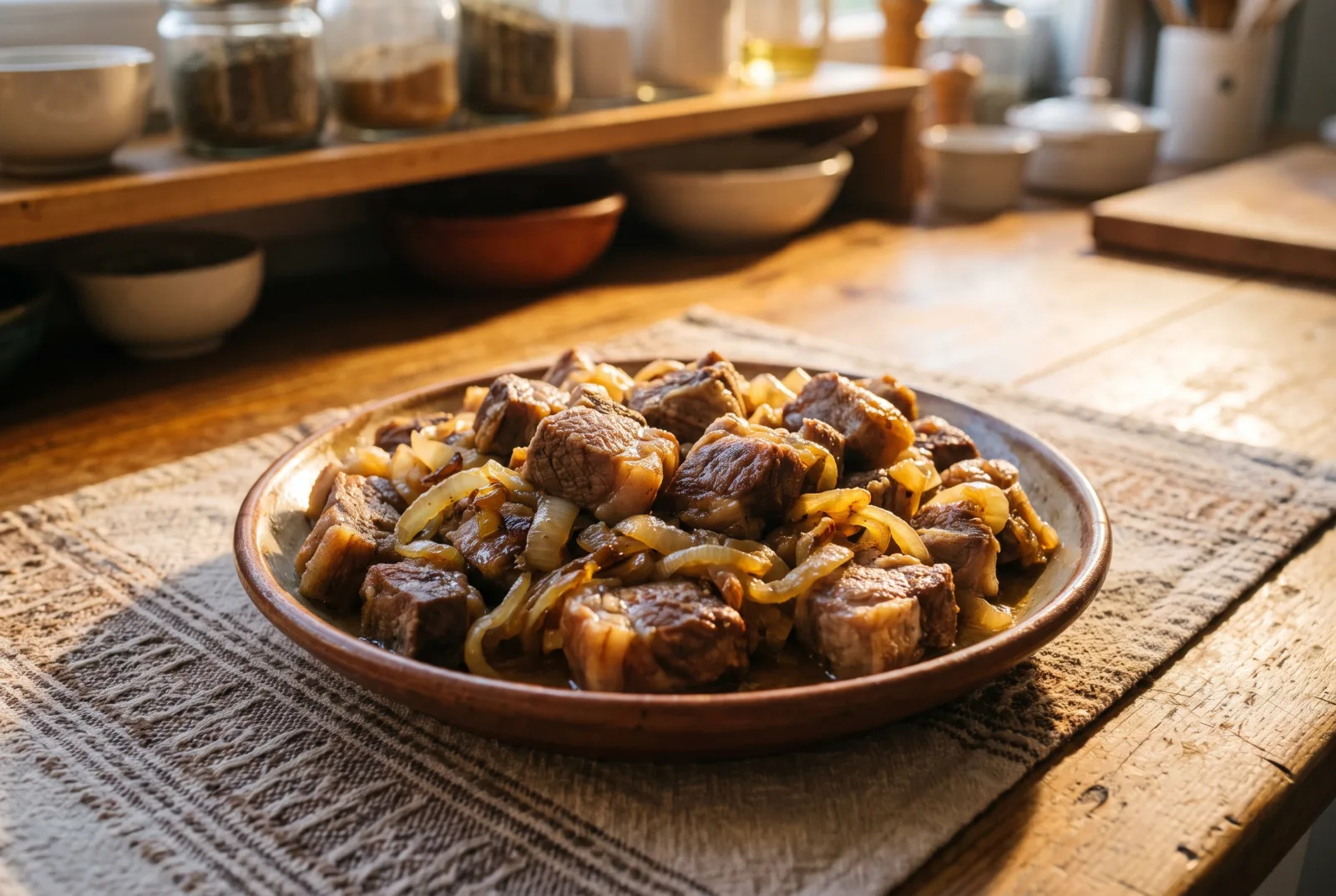 Lamb Breast Kavurma (Pan-Braised with Yellow Onions)
