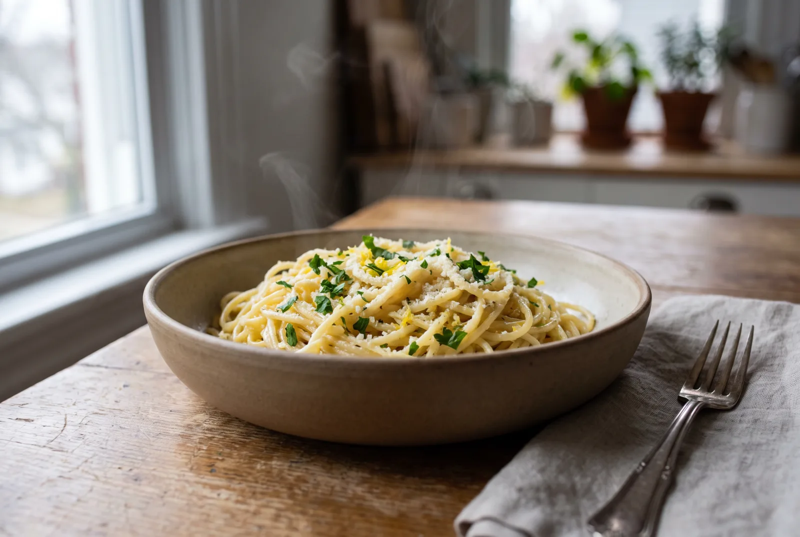 Lemon Butter Pasta | Light Parmesan Sauce