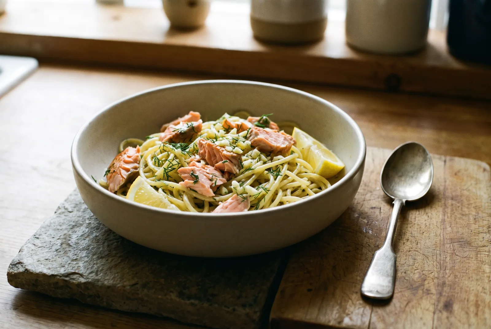 Dill and Salmon Pasta | Cream-Free Lemon Recipe