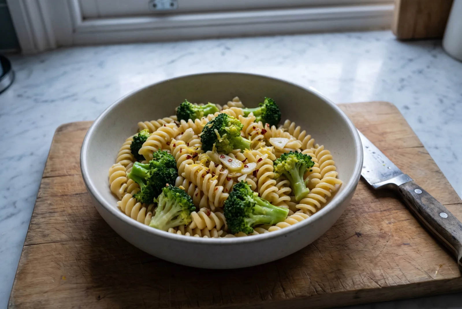 Broccoli Pasta with Olive Oil | Mediterranean Garlic Pasta