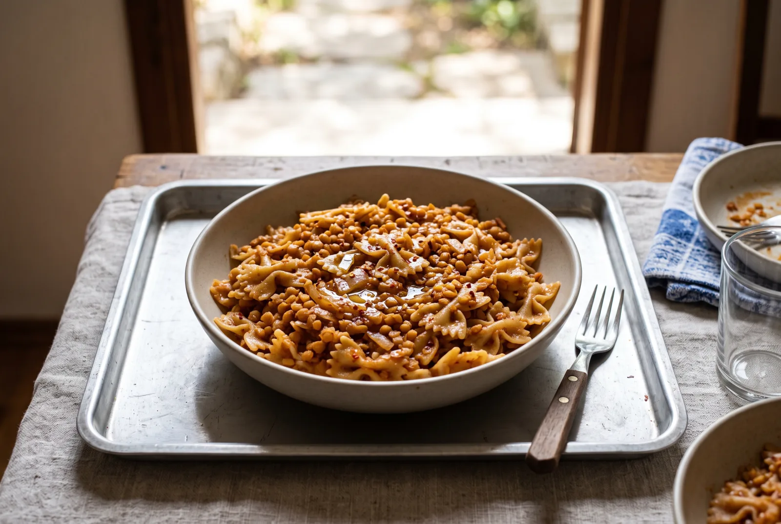 Red Lentil Pasta with Olive Oil | Hearty Anatolian-Style Dish