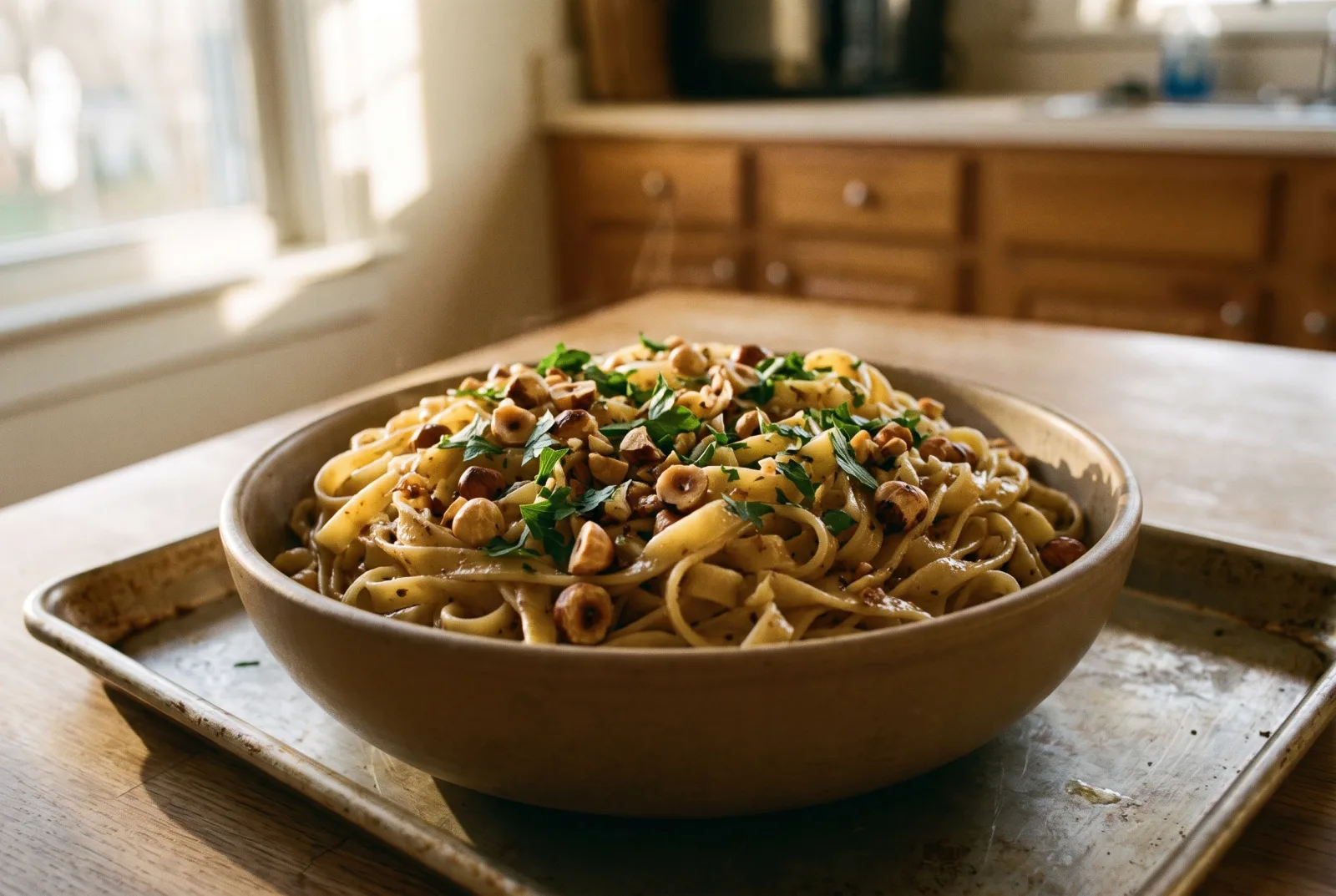 Butter Pasta with Hazelnuts | Black Sea-Style Recipe